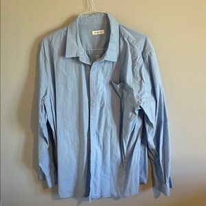 Light Blue Men's Casual Button Down Shirt
